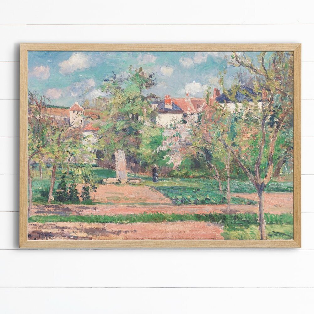 13x19" Art Print - Camille Pissaro mid century paint, whimsical painting prints